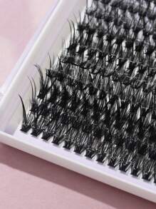 40pcs False Eyelashes Set, High Capacity Hot-Melt Natural Beginner Single Cluster DIY Segmental Eyelashes Kitlash Clusters Kit,Lashes,Eyelashes,Fake Lashes