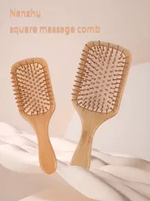 Ecological Bamboo Hair Brush Natural Wood Anti -Static Brush Hair Scalp, Scalp Combed Combat Cushion Modeling Tool Common