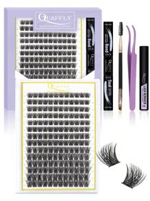 DIY Lash Kit 168 PCS Individual Lash Kit   9-16MIX Lash Kit  Lash Bond And Seal And Lash Remover Lash Brush With Tweezers ( Kit-T50- 9-16MIX )