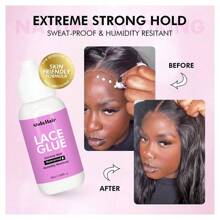 4pcs /Set Including: 2fl.Oz/ 100ml Lace Melting And Holding Spray Glue-Less Liquid Adhesive, Suitable For Closure Hair Extension Extra Hold Natural Forming Hold Protect Edge,Lace Glue And Remover For Front Lace Wig Hair Glue Wig Glue Lace Wig Glue Lace Gl