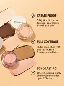SHEGLAM Rapid Retouch Cream Concealer-Fair Rapid Retouch Cream Concealer-Fair Full Cover Cream Concealer Long Lasting Brighten/Brightening Full Coverage/High Coverage Corrector Weightless All-Day Hydrate Concealer Brand Beauty Makeup Face Paint Cosmetic F