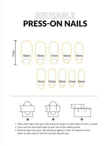 10 Pcs Handmade Press On Nails ,Christmas Gifts,Fake Nails,Press On Short Nails, Almond Nails, Inlaid With Golden Flower Strips, Light And Luxurious, Elegant And Noble In Temperament, Suitable For Daily Use By Women Of Different Styles, Detachable And Reu