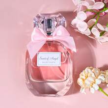 1 Piece 55ml/1.85fl.Oz Women's Durable Flower And Fruit Fragrance Perfume Bottle Body Decorated With Pink Cute Bow, For Girlfriend/Girlfriend/Birthday Gift/Confession Gift/Valentine's Day Gift/Ideal Gift