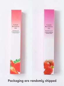 1pc 3ML Pink Red Nail Cuticle Oil Pen, Plant Nutrient Oil Moisturizing Anti-Barb Nail Edge Finger Nail Care Tool Random Version