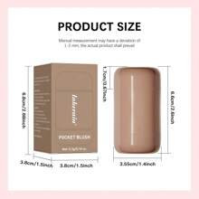 lakerain SHEIN X Milania Lakerain Pocket Blush, Creamy Stick Blush, Lightweight Formula, Long-Lasting Waterproof Moisturizing, Natural Finish, All Skin Tones, 6 Colors, Makeup Stick For Cheeks, Eyes, Lips, ≤300g