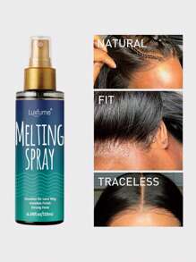 Lace Melting Spray And Holding Spray(120ml), Extreme Hold Melting Spray For Lace Wigs, Glueless, Strong Natural Finishing Hold, Dries Quickly, Wig Melting Spray & Hair Adhesive for Wigs
