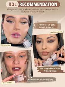 SHEGLAM Sun Sculpt Liquid Contour-Soft Tan Gel Cream Contour Non-Greasy Long Lasting Highly Pigmented Natural Contour Contouring Weightless Bronzer Brown Contour & Bronzer Brand Beauty Makeup Face Paint Cosmetic For Women Girls Perfect For Fall Winter Ide