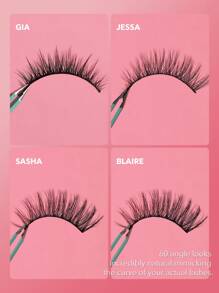 SHEGLAM Girl Next Door Natural False Eyelashes-Sasha 3 Pairs Extra Long Natural Lightweight Comfortable Tapered Fuller Longer Thicker False Eyelashes Diy Eyelash Extension Fake Eyelashes Brand Beauty Makeup Face Paint Cosmetic For Women Girls Perfect For