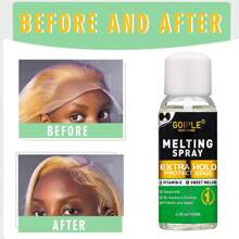 Goiple Waterproof Lace Glue Kit Wig Lace Bond Melting Spray Extra Hold For Lace Front Glueless Adhesive, Includes Lace Melting And Holding Spray, Wig Glue, Adhesive Remover, Rat Tail Comb, Teasing Brush, Double Sided Brush, Eyebrow Trimmer, Elastic Hair B