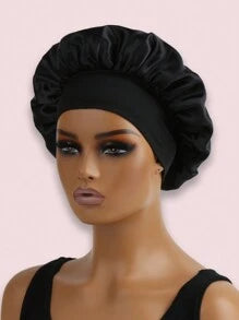 2Pcs Silk Bonnet for Sleeping, Satin Hair Bonnets, Soft Elastic Band Silk Sleep Cap, Silk Hair Wrap for Curly Hair