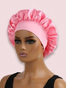 2Pcs Silk Bonnet for Sleeping, Satin Hair Bonnets, Soft Elastic Band Silk Sleep Cap, Silk Hair Wrap for Curly Hair