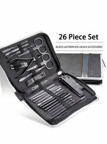 Nail Clipper Kit Manicure Set Stainless Steel Professional Pedicure Kit For Nail Care Tools Fingernails & Toenails With Portable Suitable For Home, Workplace, Outdoor Travel