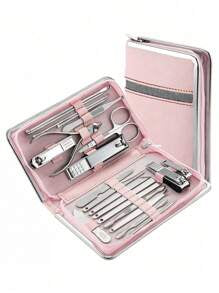 Nail Clipper Kit Manicure Set Stainless Steel Professional Pedicure Kit For Nail Care Tools Fingernails & Toenails With Portable Suitable For Home, Workplace, Outdoor Travel