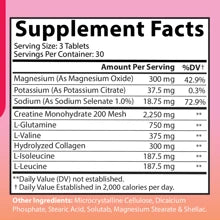 Angry Supplements Better Booty BBL Tablets Creatine, Glutamine, Collagen & BCAA Pills For Women, Fitness Workout, 90ct (30 Day Supply)