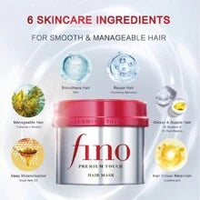 Original Japan Shiseido Fino Hair Mask Repair Perm Damage Advanced Deep Penetrating Essence Nourishing Conditioner For Women To Improve Frizz