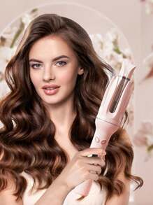 GENAI SHEIN X Milania Automatic Curling Iron, Hair Curler Wand Rotating,4 Adjustable Temperature Levels, Fast Self Spinning Styling, Quick Heating, 28mm Large Wave Curls Suitable For Slouchy People, Easy To Use