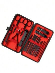Manicure Set Professional Pedicure Kit Nail Clippers Kit - Nail Care Tools - Grooming Kit With Luxurious Upgraded Travel Case