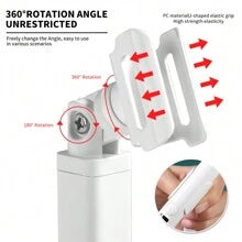 Mini U V LED Nail Lamp Handheld With Stand,360° Rotating Handheld USB Nail Lamp Set With Dual-Function Nail Straight Light,Portable UV LED Nail Dryer For Home And Nail Salon Use (White)