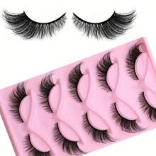 15Pairs Of 3boxs Cat Eye Lashes Natural Look Fox False Eyelashes Gorgeous Wispy & Lightweight Faux Mink Lashes For Doll Eye Makeup