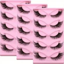 15Pairs Of 3boxs Cat Eye Lashes Natural Look Fox False Eyelashes Gorgeous Wispy & Lightweight Faux Mink Lashes For Doll Eye Makeup
