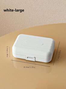 1pc 7-Compartment Portable Travel Mini Pill Case, Waterproof Moisture-Proof Pill Storage Container, Suitable For Storing Medication, Rings And Other Small Items