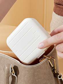 1pc 7-Compartment Portable Travel Mini Pill Case, Waterproof Moisture-Proof Pill Storage Container, Suitable For Storing Medication, Rings And Other Small Items