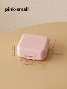 1pc 7-Compartment Portable Travel Mini Pill Case, Waterproof Moisture-Proof Pill Storage Container, Suitable For Storing Medication, Rings And Other Small Items