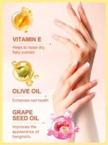 SlowSunday Vitamin E Cuticle Oil, With Vitamin E, Olive Oil & Grape Seed Oil, Portable, Easy To Use, Suitable For Body Care, Nails And Joints., Cozy Fall & Winter Styles, Suitable For Autumn Winter, Y2K, For Halloweens, Party & Gifts, Thanksgiving & New Y