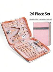 Nail Clipper Kit Manicure Set Stainless Steel Professional Pedicure Kit For Nail Care Tools Fingernails & Toenails With Portable Suitable For Home, Workplace, Outdoor Travel