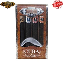Cuba Original 4-Piece Set For Men, 4 X 1.17 Oz (Gold/Blue//Red/Orange)