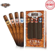 Cuba Original 4-Piece Set For Men, 4 X 1.17 Oz (Gold/Blue//Red/Orange)