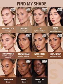 SHEGLAM Sun Sculpt Liquid Contour-Soft Tan Gel Cream Contour Non-Greasy Long Lasting Highly Pigmented Natural Contour Contouring Weightless Bronzer Brown Contour & Bronzer Brand Beauty Makeup Face Paint Cosmetic For Women Girls Perfect For Fall Winter Ide