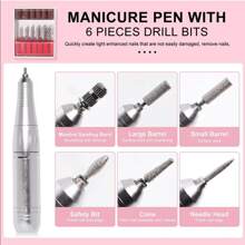 45000RPM Electric Nail Drill Machine Professional Drills For Gel Nails Polish Rechargeable Portable Nail File Manicure Tool