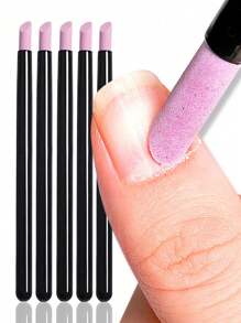 5Pcs Manicure Quartz & Ceramic Carving Polishing Pen Set, 45 Degree Dead Skin & Cuticle Remover Nail Cuticle Remover Nail Buffer Pumice Stone Nail Cuticle Pusher For Fingernail Gelnail Natural Nail,Nail Supplies,Nail Tools,Nail Art Tools,Back To School,Na