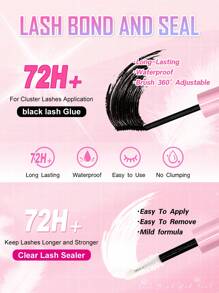 Golden Unwinding 640PCS 30D40D50DDramatic C-Curl 8-16MM Mix DIY Lash Extension Kit Set DIY Bottom Lashes Eyelashes Book Big Volume Soft Individual Cluster Lashes Create A Fluffy Natural Wispy Y2k Butterfly Elements Pink Base Card Look At Home Long Lasting