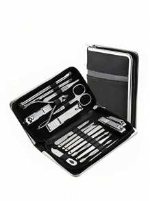 Nail Clipper Kit Manicure Set Stainless Steel Professional Pedicure Kit For Nail Care Tools Fingernails & Toenails With Portable Suitable For Home, Workplace, Outdoor Travel