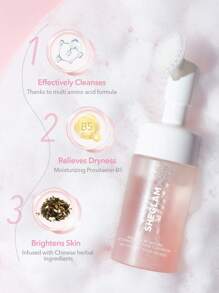 SHEGLAM Radiant By Nature Combo Skin Face Cleanser 100Ml Hydrating Gentle Daily Facial Wash Liquid To Foam Formula Brand Beauty Makeup Face Paint Cosmetic For Women Girls Perfect For Fall Winter Ideal For Y2K Fancy Fashion Suitable For Birthday Christmas
