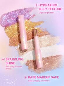 SHEGLAM Crystal Jelly Glaze Stick-Aura Blitzmulti-Use Single Eyeshadow Stick Glitter Shimmer Long-Lasting High Pigment Brand Beauty Makeup Face Paint Cosmetic For Women Girls Perfect For Fall Winter Ideal For Y2K Fancy Fashion Suitable For Birthday Christ