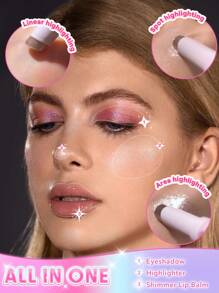 SHEGLAM Crystal Jelly Glaze Stick-Aura Blitzmulti-Use Single Eyeshadow Stick Glitter Shimmer Long-Lasting High Pigment Brand Beauty Makeup Face Paint Cosmetic For Women Girls Perfect For Fall Winter Ideal For Y2K Fancy Fashion Suitable For Birthday Christ