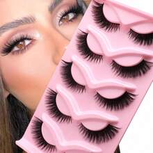 15Pairs Of 3boxs Cat Eye Lashes Natural Look Fox False Eyelashes Gorgeous Wispy & Lightweight Faux Mink Lashes For Doll Eye Makeup