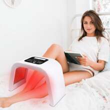 EOOGER Red Light Therapy For Face, 7 Color LED Face Mask Neck Body SPA Skin Care Equipment At Home Use