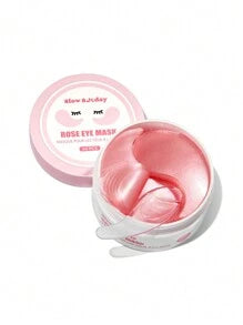 SlowSunday Rose Eye Mask, 30 Pairs, Korean Collagen Eye Mask, With Rose Extract & Collagen & Sodium Hyaluronate, Diminish Eye Bags, Improve Dark Circles, Tighten The Skin, Brigheten Eye Contour, For Winter, Skin Care, Y2K, For Thanksgiving, Christmas, New