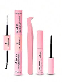 SEXYSHEEP 140pcs D Curl, Cluster False Eyelashes Mix Pack, Curling, Lengthening And Thickening Effect, No Drop-Off, Soft And Natural Looking, 10-16mm Mixed DIY Lash Clusters Natural Look&Wispy&Extra Thick&Long-Lasting DIY Eyelash Extension Kit With Bond A