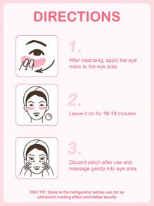 SlowSunday Rose Eye Mask, 30 Pairs, Korean Collagen Eye Mask, With Rose Extract & Collagen & Sodium Hyaluronate, Diminish Eye Bags, Improve Dark Circles, Tighten The Skin, Brigheten Eye Contour, For Winter, Skin Care, Y2K, For Thanksgiving, Christmas, New