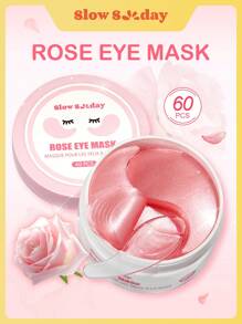 SlowSunday Rose Eye Mask, 30 Pairs, Korean Collagen Eye Mask, With Rose Extract & Collagen & Sodium Hyaluronate, Diminish Eye Bags, Improve Dark Circles, Tighten The Skin, Brigheten Eye Contour, For Winter, Skin Care, Y2K, For Thanksgiving, Christmas, New