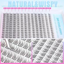 168Pcs D Curl Natural Lash Extension Kit 168Pcs Lash Clusters Kit Wispy Eyelash Extensions 9-12MM Individual Lashes Extensions With Bond And Seal Lash Glue And Eyelash Extension Tweezers DIY At Home Lash Clusters Kit, Lashes, Eyelashes, Fake Lashes
