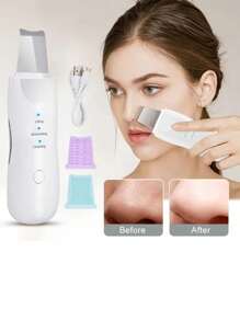 Electric Ultrasonic Blackhead Remover, Blackhead Vacuum Suction Beauty Device, Skin Pore Cleaner, Painless Blackhead & Pimple Cleaning, For Home Use