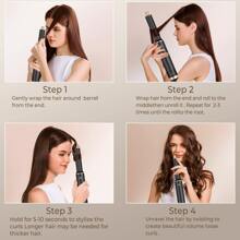 ATOPSKINS 5-In-1 Hot Air Styler & Dryer By - Ionic Hair Enhancer, Detachable Structure, Touch, Fluffy Finish, For Wet/Dry Hair