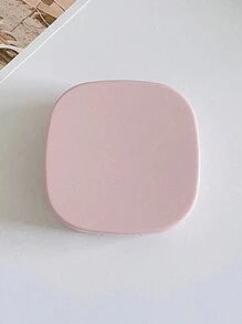 1pc/2pcs Portable Simple Square Contact Lens Case, DIY Solid Color Contact Lens Holder, Suitable For Daily Outdoor Use