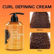 Moroccan Curl Defining Cream Hydrating Argan Oil Hair Mask Curl Cream For Enhances Wavy Hair And Curly Hair, Smoothing Curling Cream Detangles, Conditions And Reduces Frizz